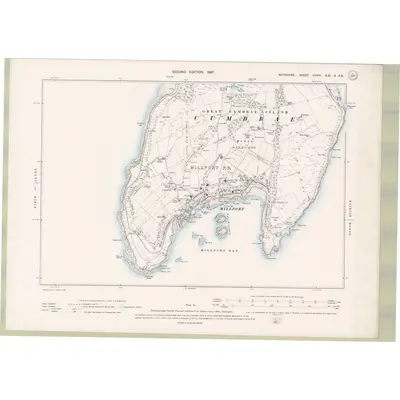 1895 Map of Argyll and Bute Sheet CCXVI.SW & SE, 1897 Print
