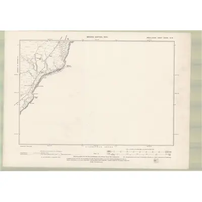 1898 Map of Argyll and Bute Sheet CCXXV.NW, 1900 Print