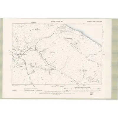 1895 Map of Argyll and Bute Sheet CCXXVI.SW, 1897 Print