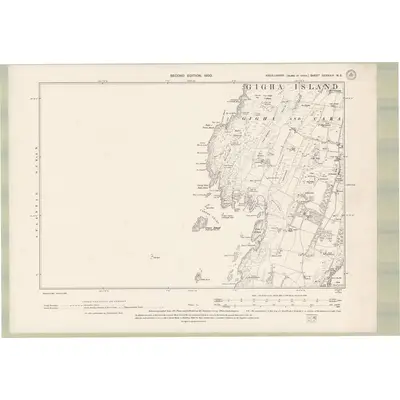 1898 Map of Argyll and Bute Sheet CCXXXIV.NE, 1900 Print