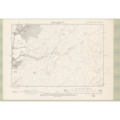 1898 Map of Argyll and Bute Sheet CCXXXV.SE, 1900 Print
