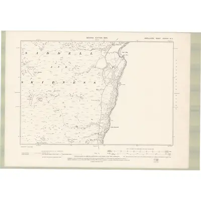 1898 Map of Argyll and Bute Sheet CCXXXVI.NE, 1900 Print
