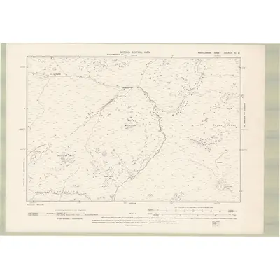 1898 Map of Argyll and Bute Sheet CCXXXVI.NW, 1900 Print
