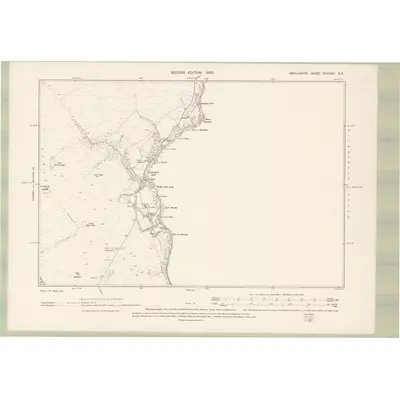 1898 Map of Argyll and Bute Sheet CCXXXVI.SE, 1900 Print