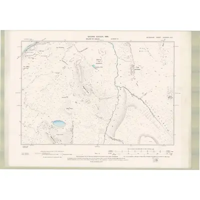 1894 Map of Argyll and Bute Sheet CCXXXVII.NE, 1896 Print