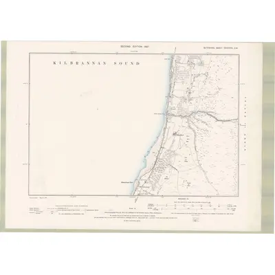 1895 Map of Argyll and Bute Sheet CCXXXVII.SW, 1897 Print