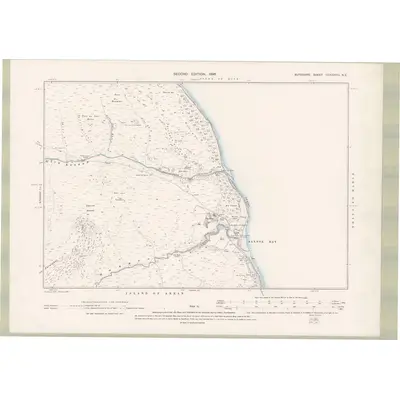 1895 Map of Argyll and Bute Sheet CCXXXVIII.NE, 1896 Print