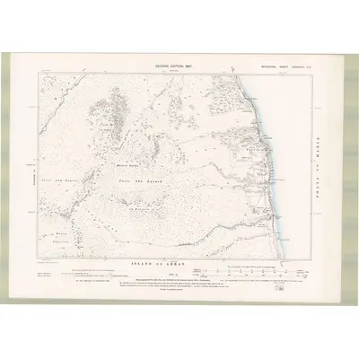 1895 Map of Argyll and Bute Sheet CCXXXVIII.SE, 1897 Print