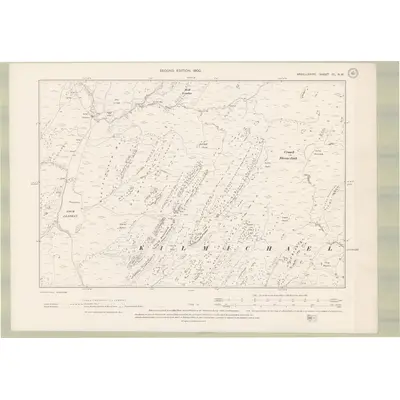 1898 Map of Argyll and Bute Sheet CL.NW, 1900 Print