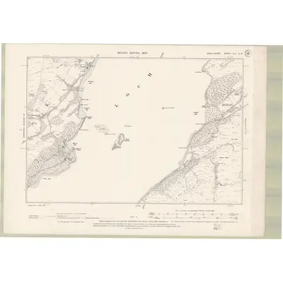 1898 Map of Argyll and Bute Sheet CLI.SW, 1900 Print