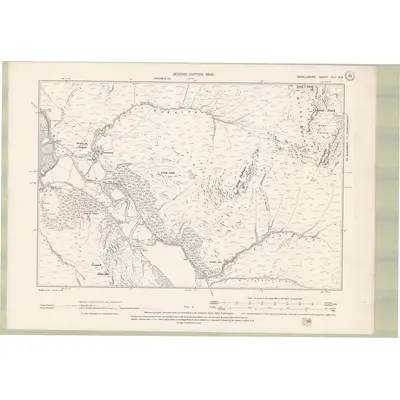 1898 Map of Argyll and Bute Sheet CLII.NE, 1900 Print