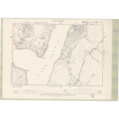 1898 Map of Argyll and Bute Sheet CLIII.SE, 1900 Print