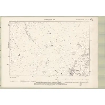 1898 Map of Argyll and Bute Sheet CLXII.SW, 1900 Print