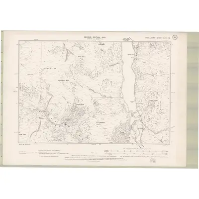 1898 Map of Argyll and Bute Sheet CLXIII.SE, 1900 Print