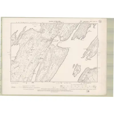 1898 Map of Argyll and Bute Sheet CLXIX.NE, 1900 Print