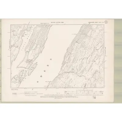 1898 Map of Argyll and Bute Sheet CLXIX.SE, 1900 Print