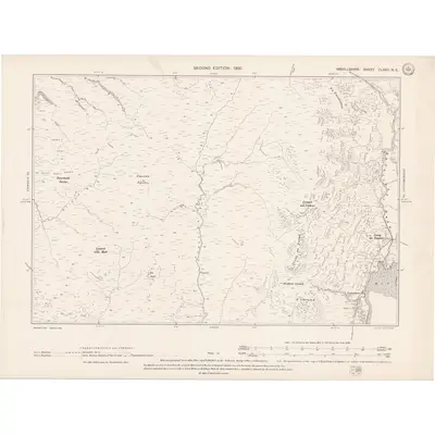 1898 Map of Argyll and Bute Sheet CLXXII.NE, 1900 Print