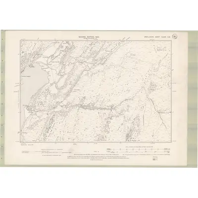 1898 Map of Argyll and Bute Sheet CLXXX.SW, 1900 Print