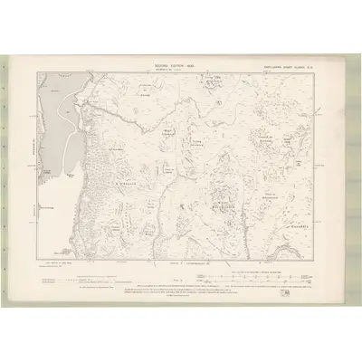 1898 Map of Argyll and Bute Sheet CLXXXII.NE, 1900 Print