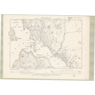1898 Map of Argyll and Bute Sheet CLXXXII.SE, 1901 Print