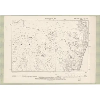 1898 Map of Argyll and Bute Sheet CLXXXII.SW, 1900 Print