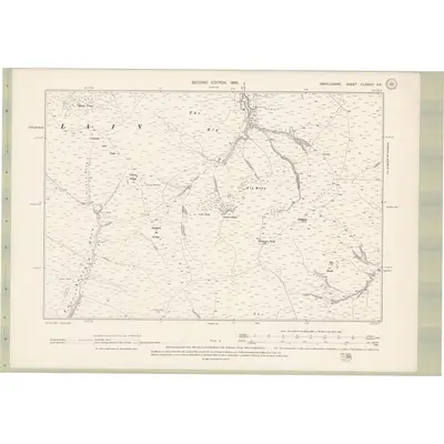 1898 Map of Argyll and Bute Sheet CLXXXIII.NE, 1900 Print
