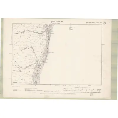 1898 Map of Argyll and Bute Sheet CLXXXIV.SW, 1900 Print