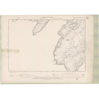 1897 Map of Argyll and Bute Sheet CX.NW, 1900 Print