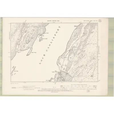 1898 Map of Argyll and Bute Sheet CXC.NE, 1900 Print