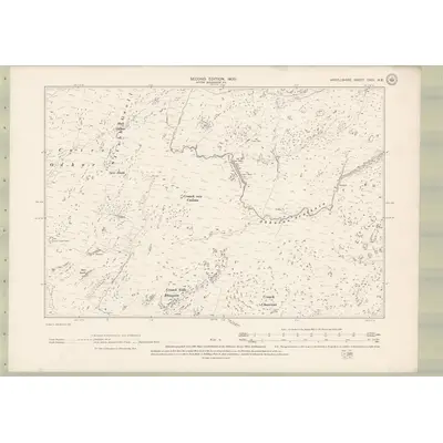 1898 Map of Argyll and Bute Sheet CXCI.NE, 1900 Print