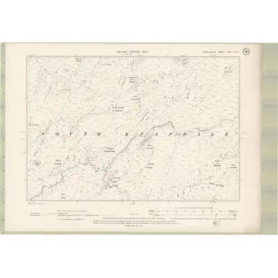 1898 Map of Argyll and Bute Sheet CXCI.NW, 1900 Print