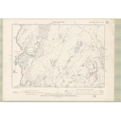 1898 Map of Argyll and Bute Sheet CXCII.NE, 1900 Print