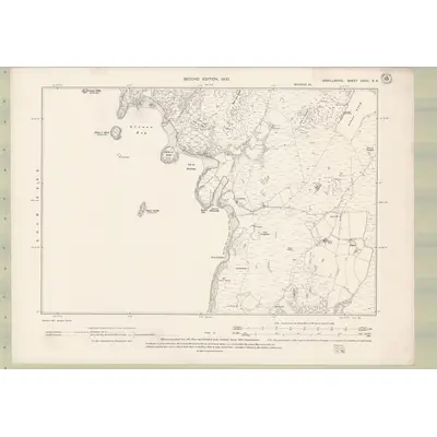 1897 Map of Argyll and Bute Sheet CXCII.SE, 1900 Print