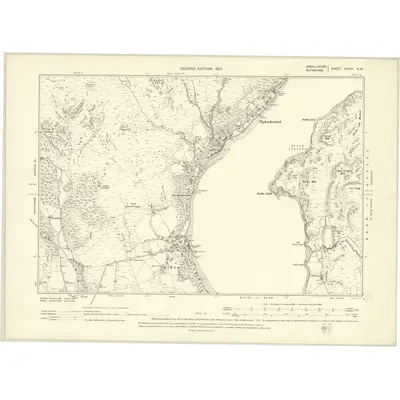 1895 Map of Argyll and Bute Sheet CXCIII.NW, 1897 Print