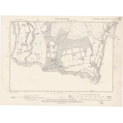 1898 Map of Argyll and Bute Sheet CXCIV.SE & CXCV.SW, 1900 Print