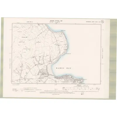 1896 Map of Argyll and Bute Sheet CXCIV.SW, 1897 Print