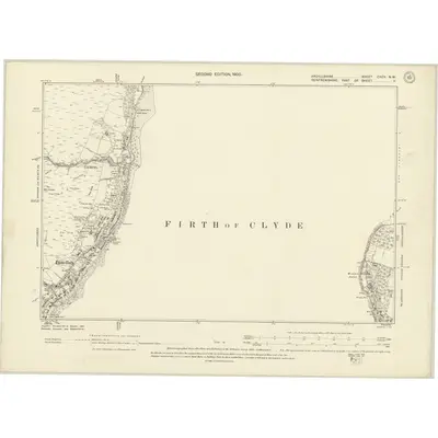 1898 Map of Argyll and Bute Sheet CXCV.NW, 1900 Print