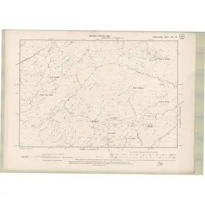 1897 Map of Argyll and Bute Sheet CXI.NE, 1900 Print