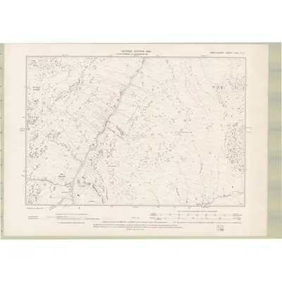 1897 Map of Argyll and Bute Sheet CXIV.SE, 1900 Print