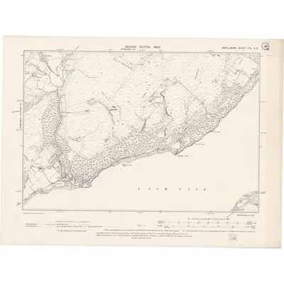 1897 Map of Argyll and Bute Sheet CXL.SE, 1900 Print