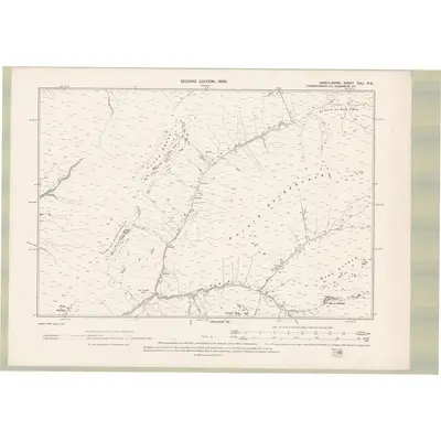 1897 Map of Argyll and Bute Sheet CXLI.NE, 1900 Print