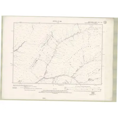 1914 Map of Argyll and Bute Sheet CXLI.NE, 1925 Print