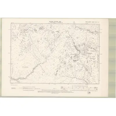 1897 Map of Argyll and Bute Sheet CXLII.NE, 1900 Print