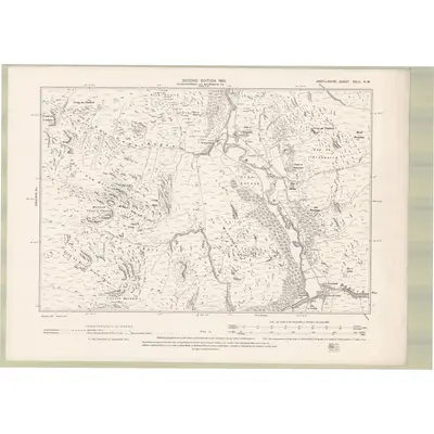 1897 Map of Argyll and Bute Sheet CXLII.NW, 1900 Print
