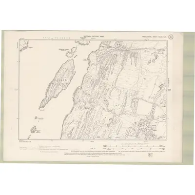 1898 Map of Argyll and Bute Sheet CXLIX.NW, 1900 Print