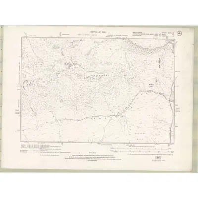 1914 Map of Argyll and Bute Sheet CXV.SW, 1925 Print