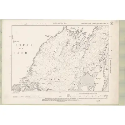 1897 Map of Argyll and Bute Sheet CXXI.NE, 1900 Print