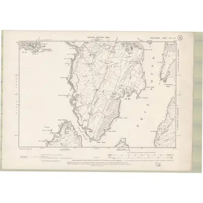 1898 Map of Argyll and Bute Sheet CXXI.SE, 1900 Print