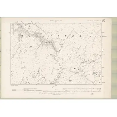 1898 Map of Argyll and Bute Sheet CXXII.NE, 1900 Print