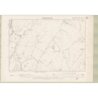 1898 Map of Argyll and Bute Sheet CXXII.NW, 1900 Print